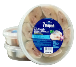 Сельдь атлантическая пряного посола, малосоленые (кусок)
