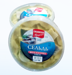 Сельдь атлантическая, жирная, филе-кусочки