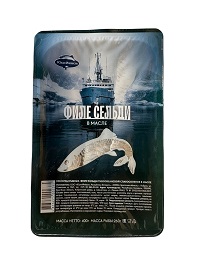 Филе сельди тихоокеанской слабосоленое в масле 400г